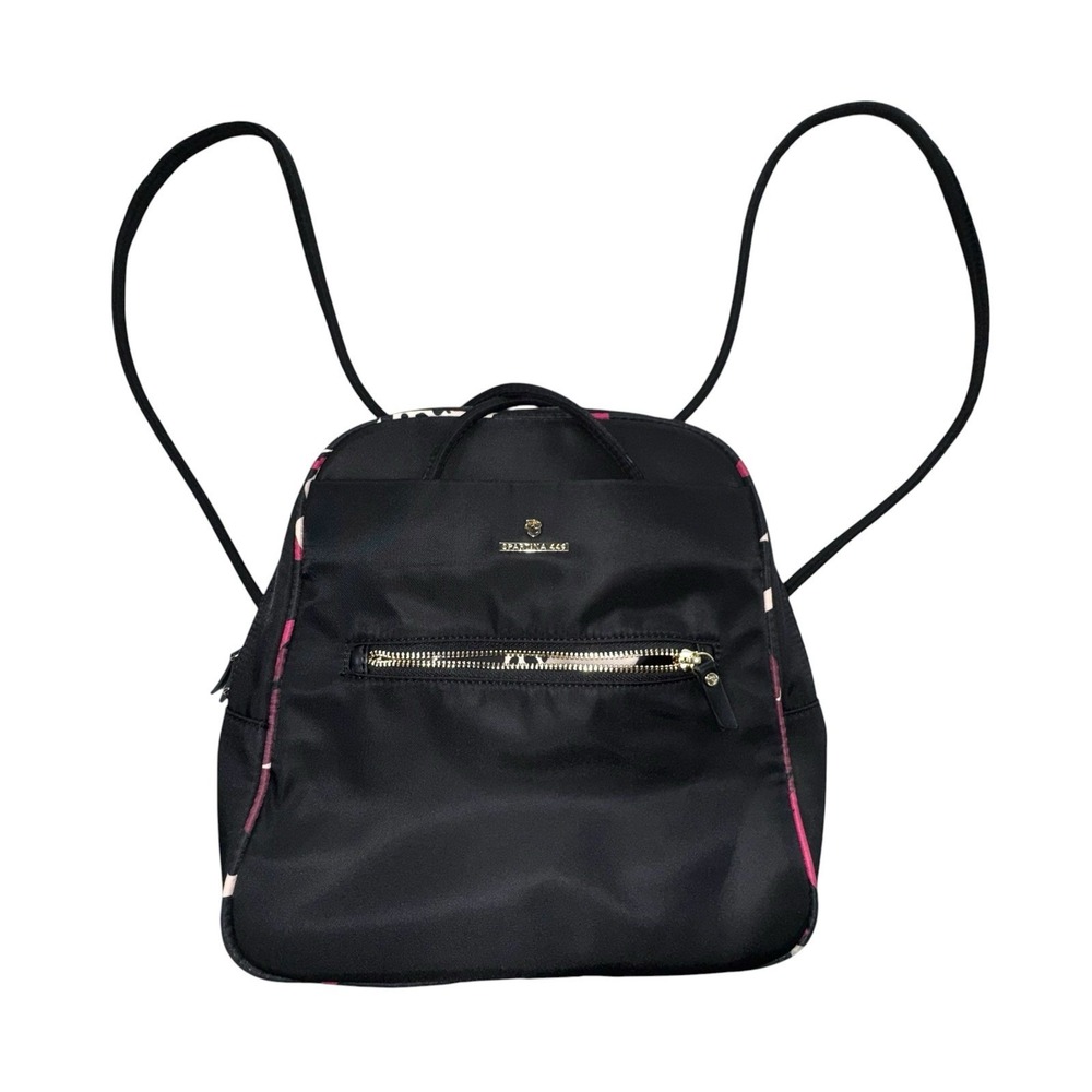Spartina 449 Black Evie Armada Convertible Chic Backpack Handbag Multiple Pocket - Picture 2 of 14